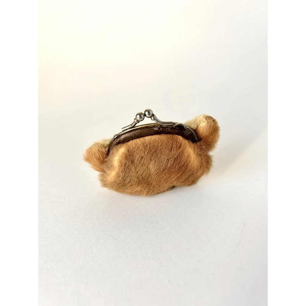 Vintage Koala‎ Bear Stuffed Coin Purse Pouch Australian Souvenir 3.5x3